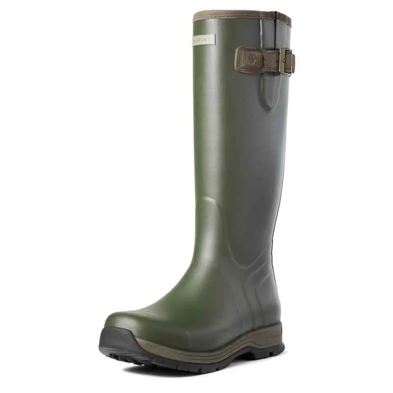 Ariat Burford Rubber Wellington Boot Mens in Olive Night-4
